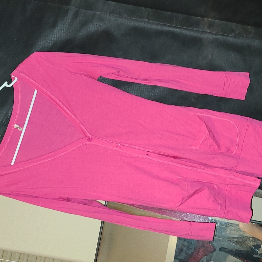 Pink cardigan
